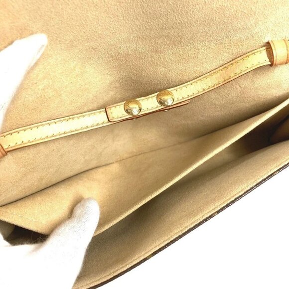 LOUIS VUITTON M51852 Monogram Pochette Twin GM 2WAY Bag Shoulder Bag Bro - Picture 11 of 16